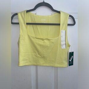 Wild Fable Yellow Crop Top